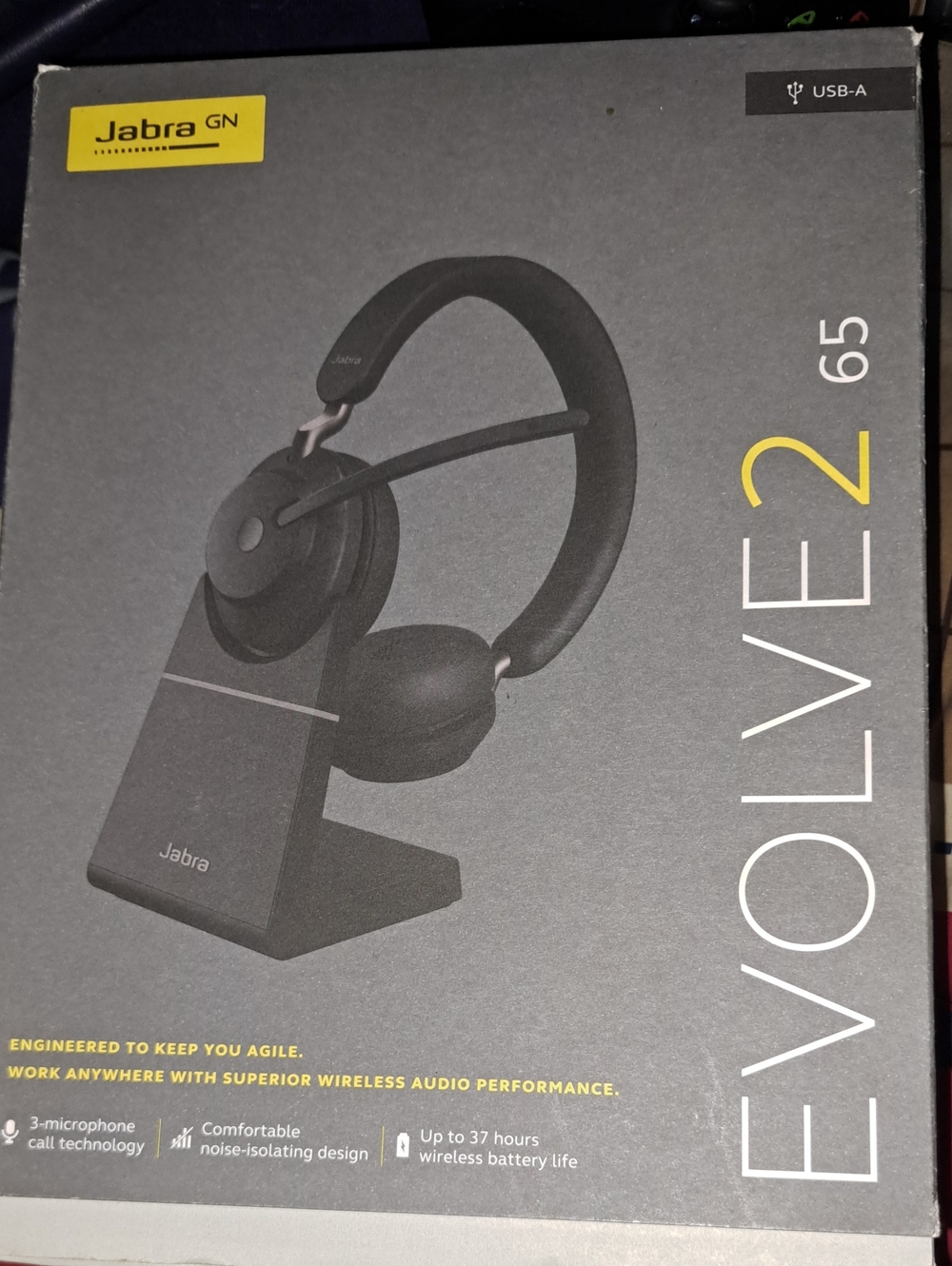 Jabra Evolve2 65 On-Ear Headset - Black